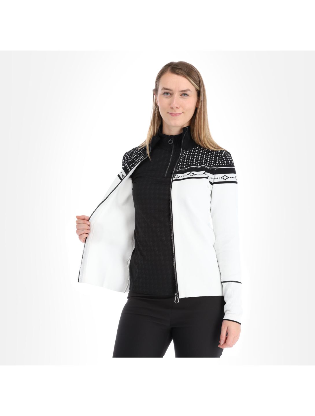 Dare2b, Bejewel Sweater Jacke Damen schwarz, weiß 