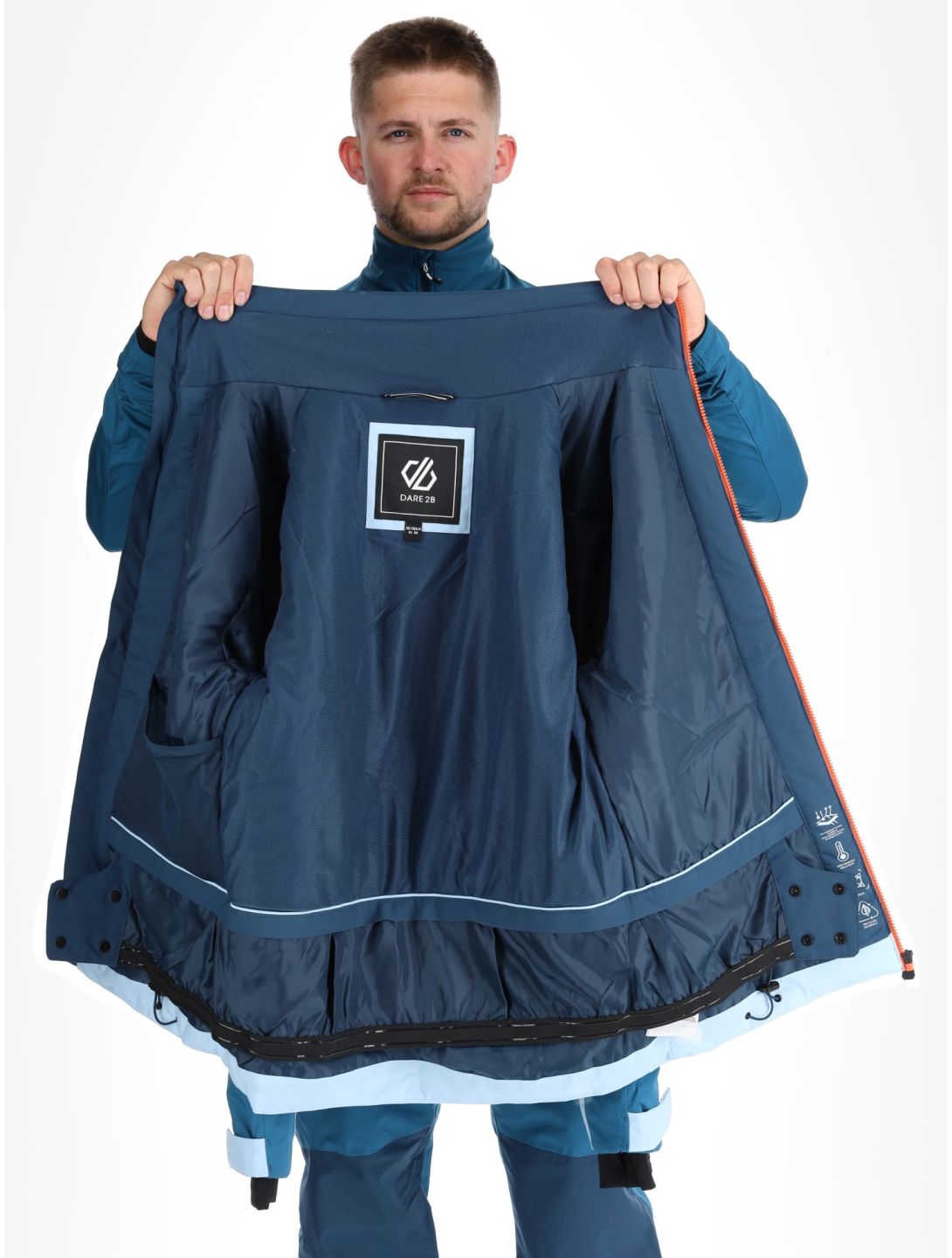 Dare2b, Edge II Skijacke Herren Moonlight Denim / Kingfisher Blue blau 