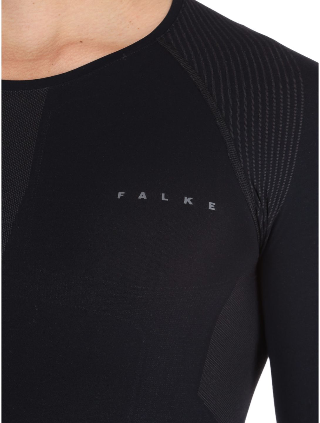 Falke, Longsleeved Shirt Thermoshirt Herren Black schwarz 