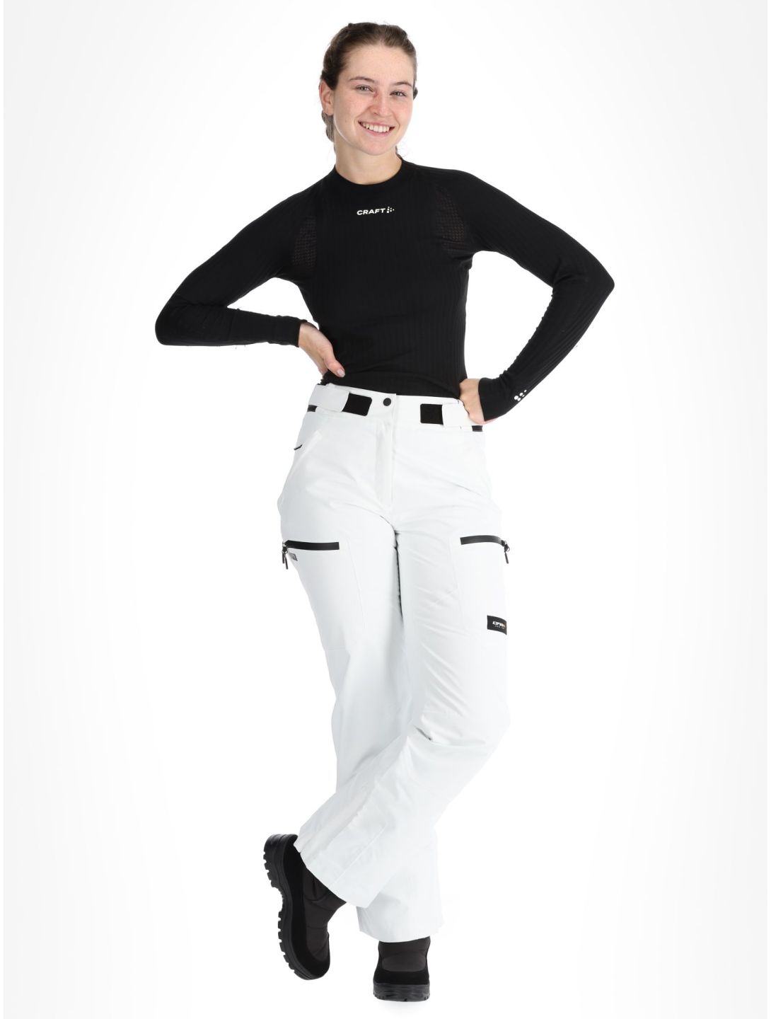 Icepeak, Calau Hardshell Skihose Damen Natural White weiß 