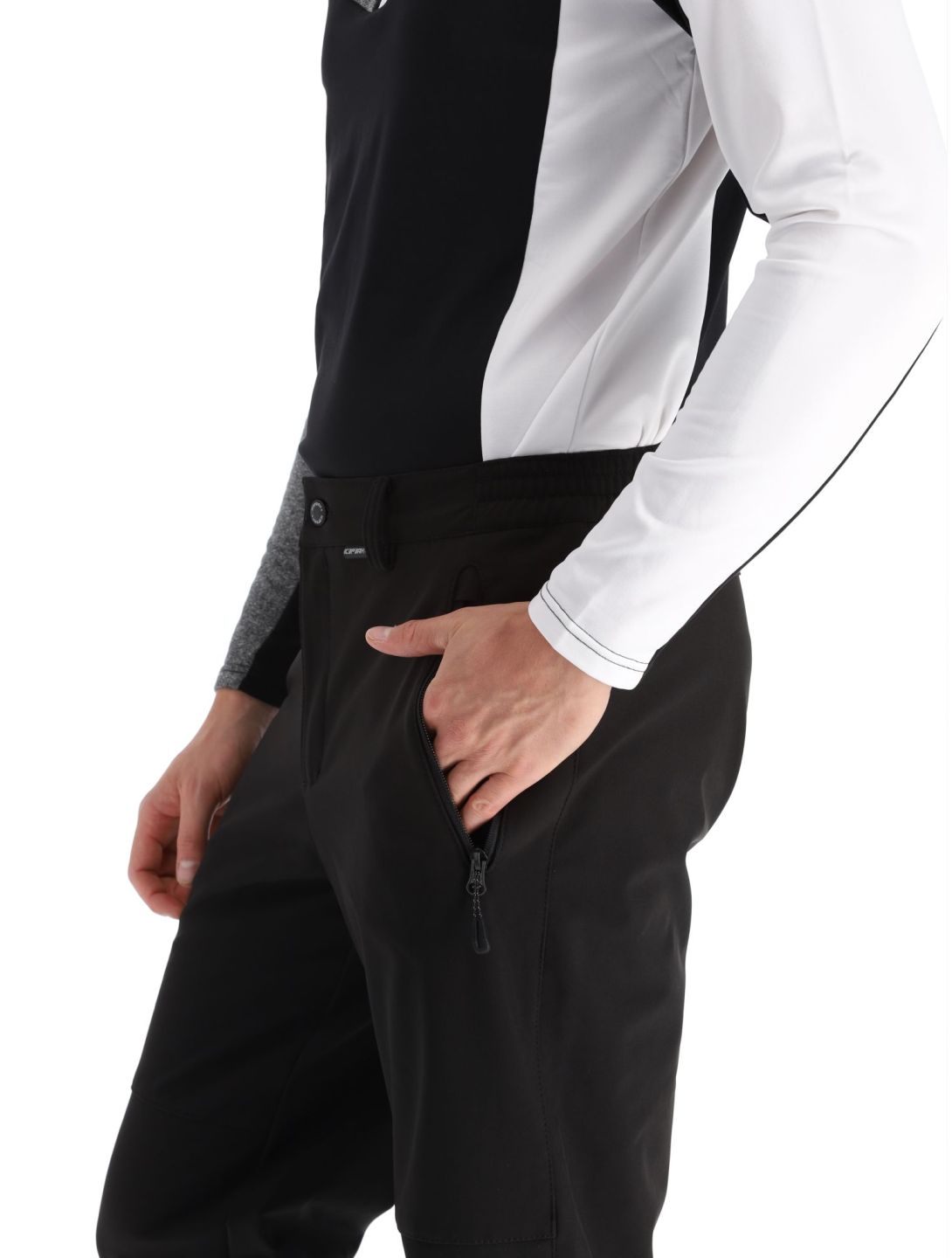 Icepeak, Frankfurt Softshell Skihose kurzes Modell Herren Basic Black schwarz 