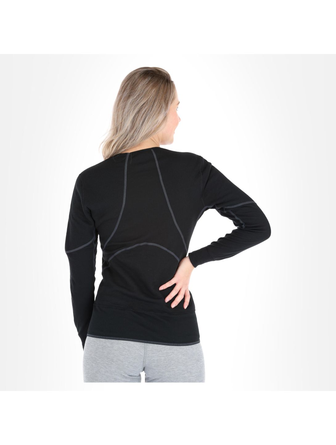 Odlo, BL Top Crew Neck L/S Active X-Warm Thermoshirt Damen Black schwarz 