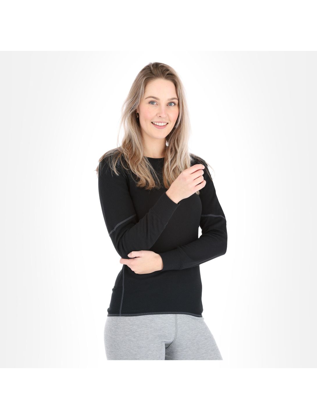 Odlo, BL Top Crew Neck L/S Active X-Warm Thermoshirt Damen Black schwarz 