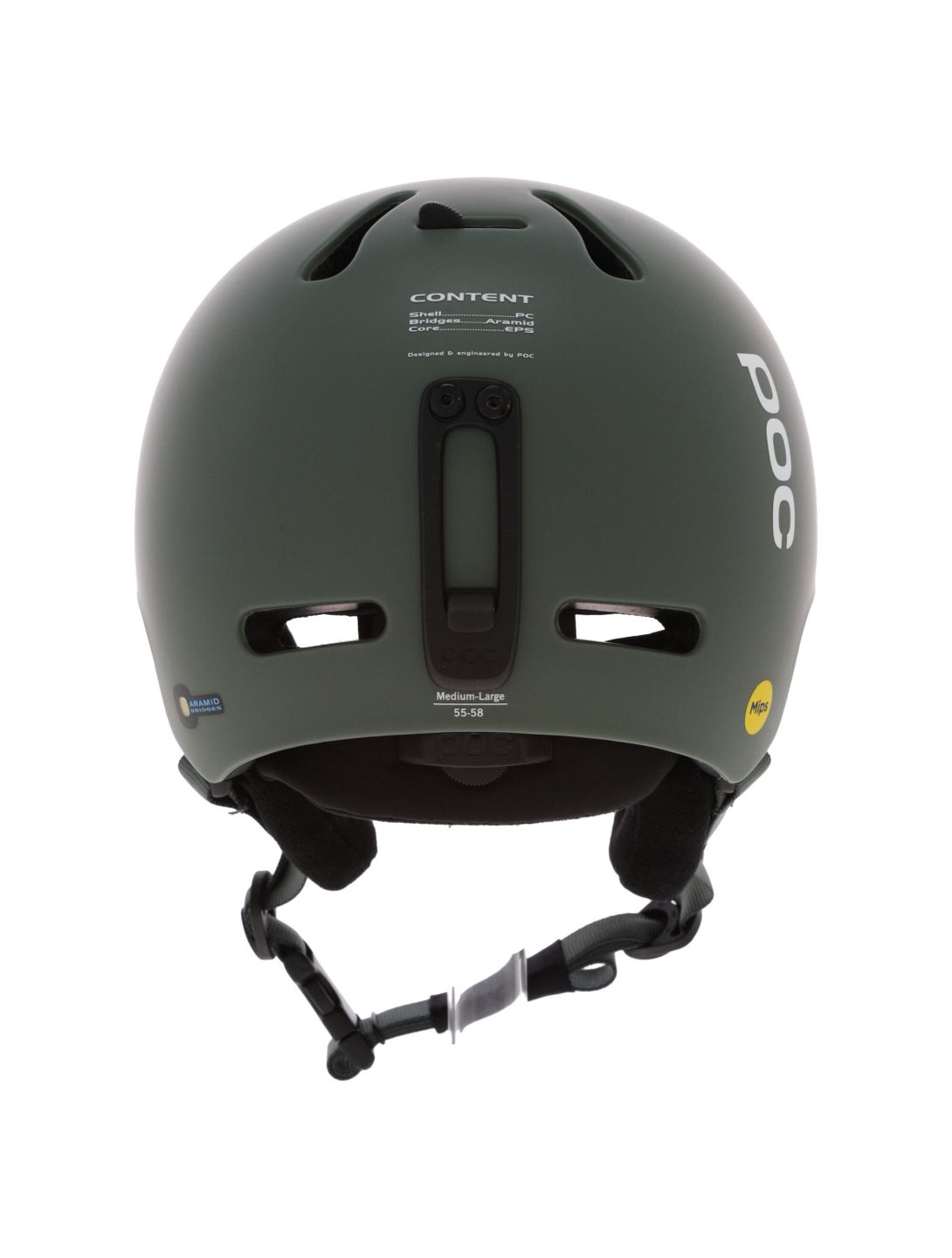 POC, Fornix Mips Skihelm Unisex epidote matt grün 