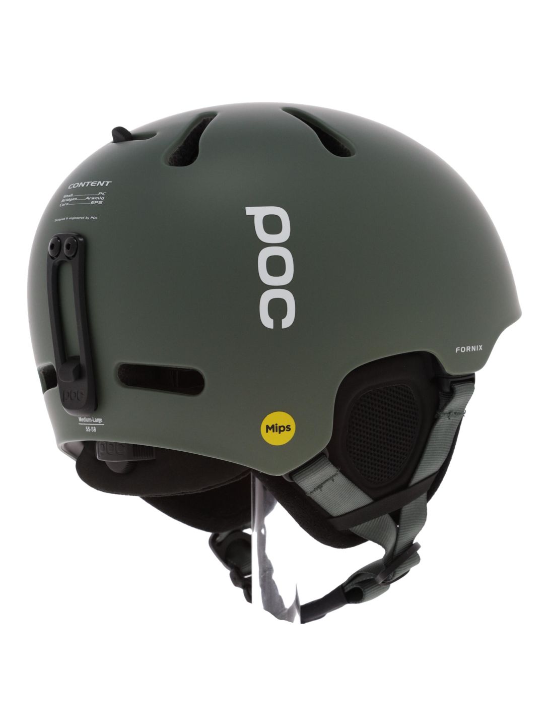 POC, Fornix Mips Skihelm Unisex epidote matt grün 