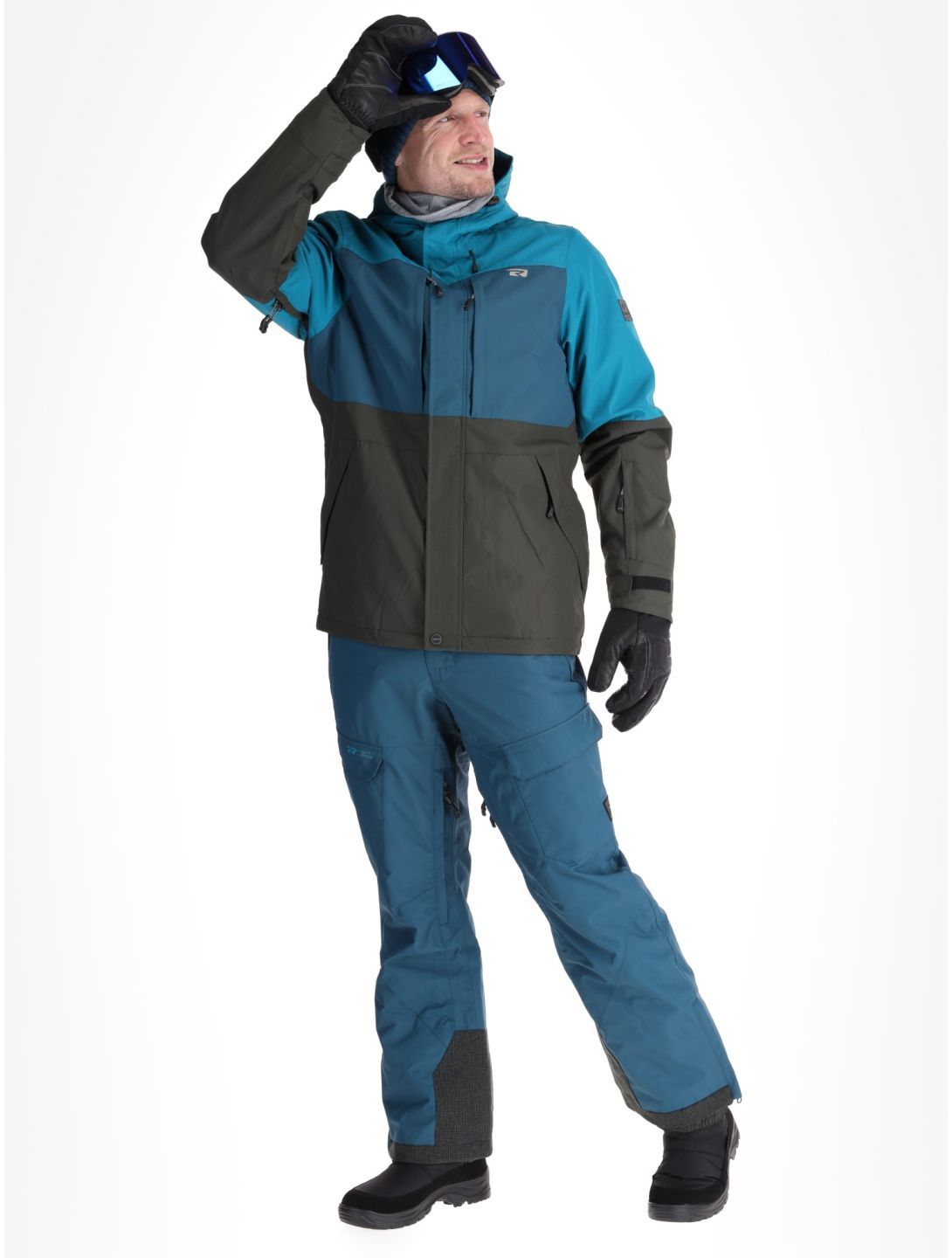 Rehall, Mayon-R Skijacke Herren Petrol grau, grün 