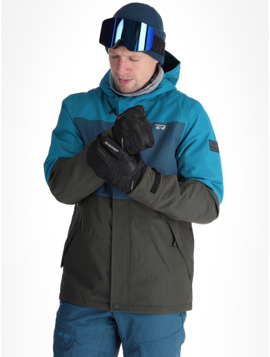 Rehall, Mayon-R Skijacke Herren Petrol grau, grün 