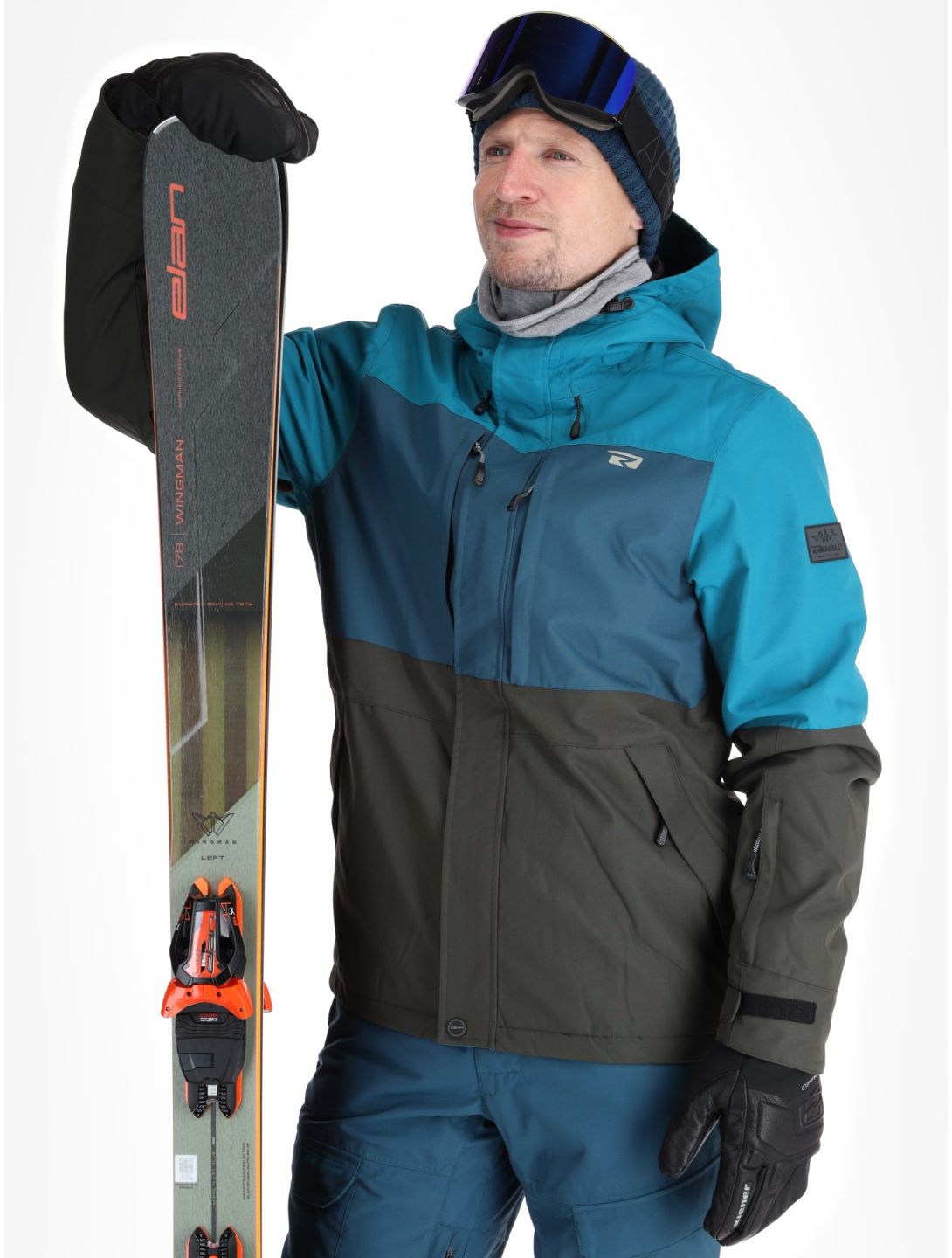 Rehall, Mayon-R Skijacke Herren Petrol grau, grün 