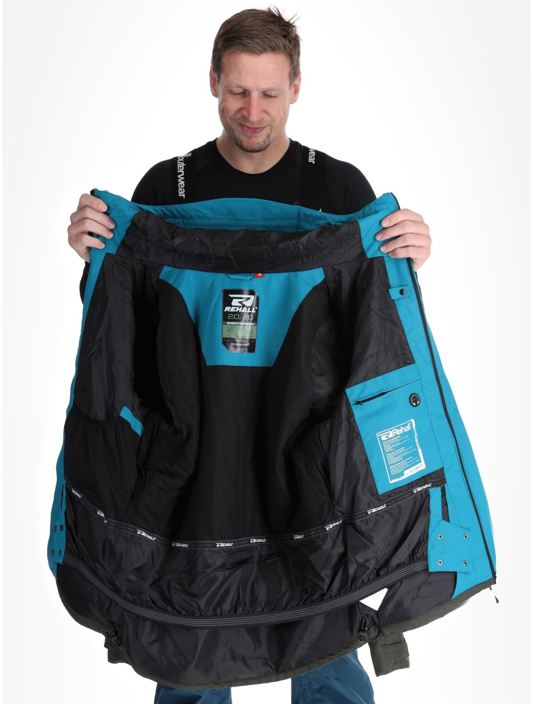 Rehall, Mayon-R Skijacke Herren Petrol grau, grün 