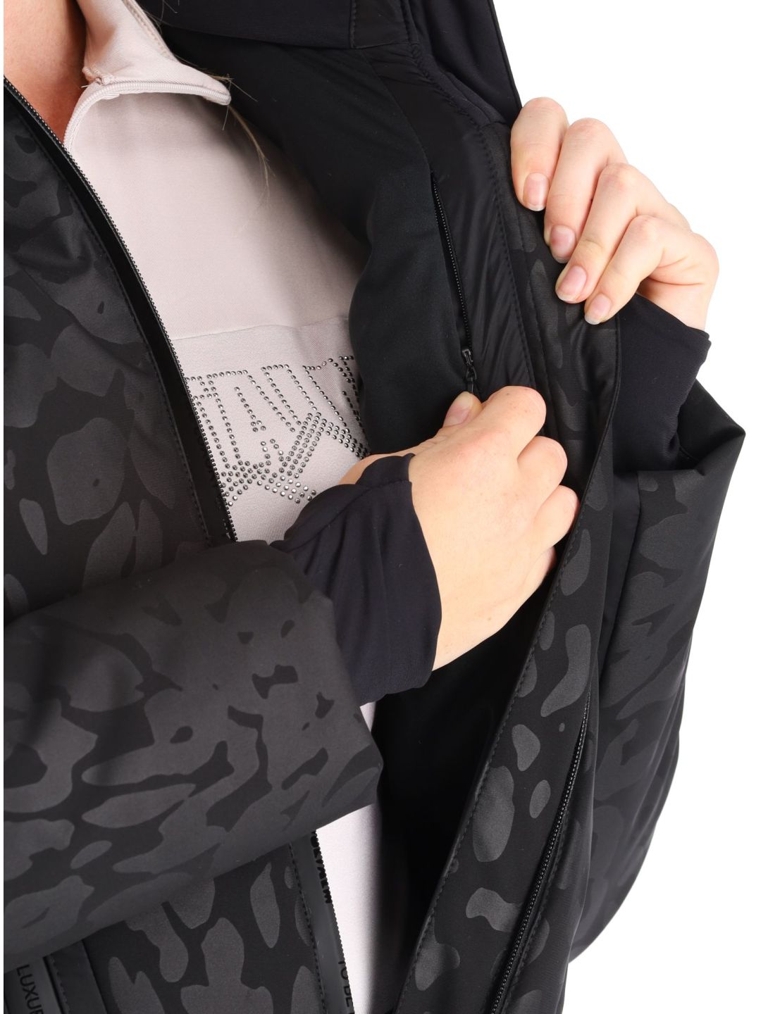 Sportalm Kitzbühel, Oregon m.Kap.o.P. Skijacke Damen Black schwarz 
