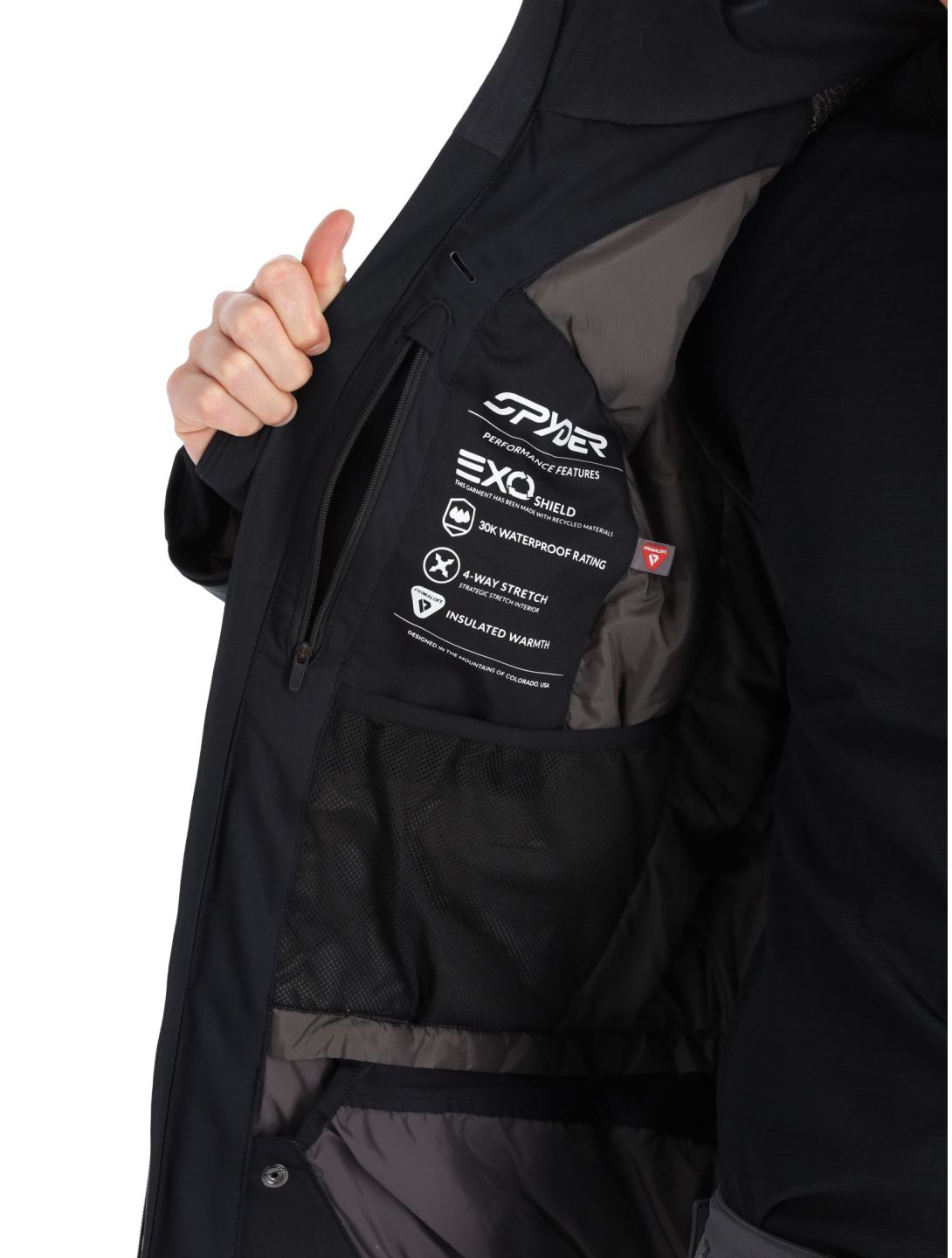 Spyder, Leader Skijacke Herren Black schwarz 