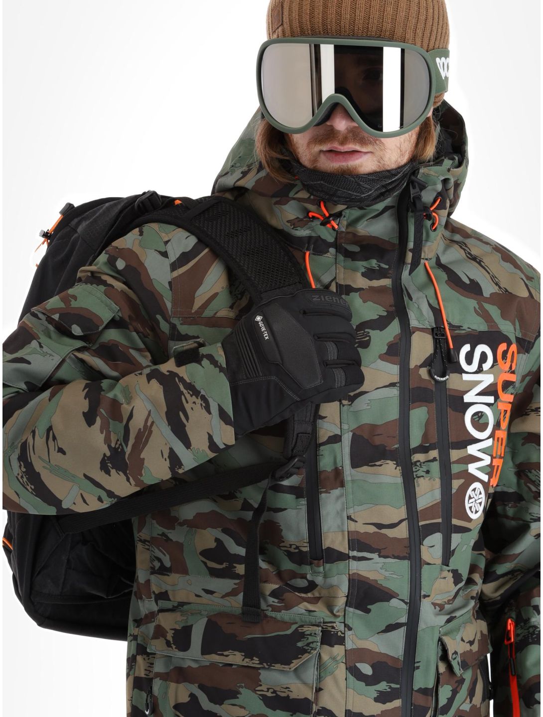 Superdry, Ski Ultimate Rescue Skijacke Herren Woodland Green Camo grün 