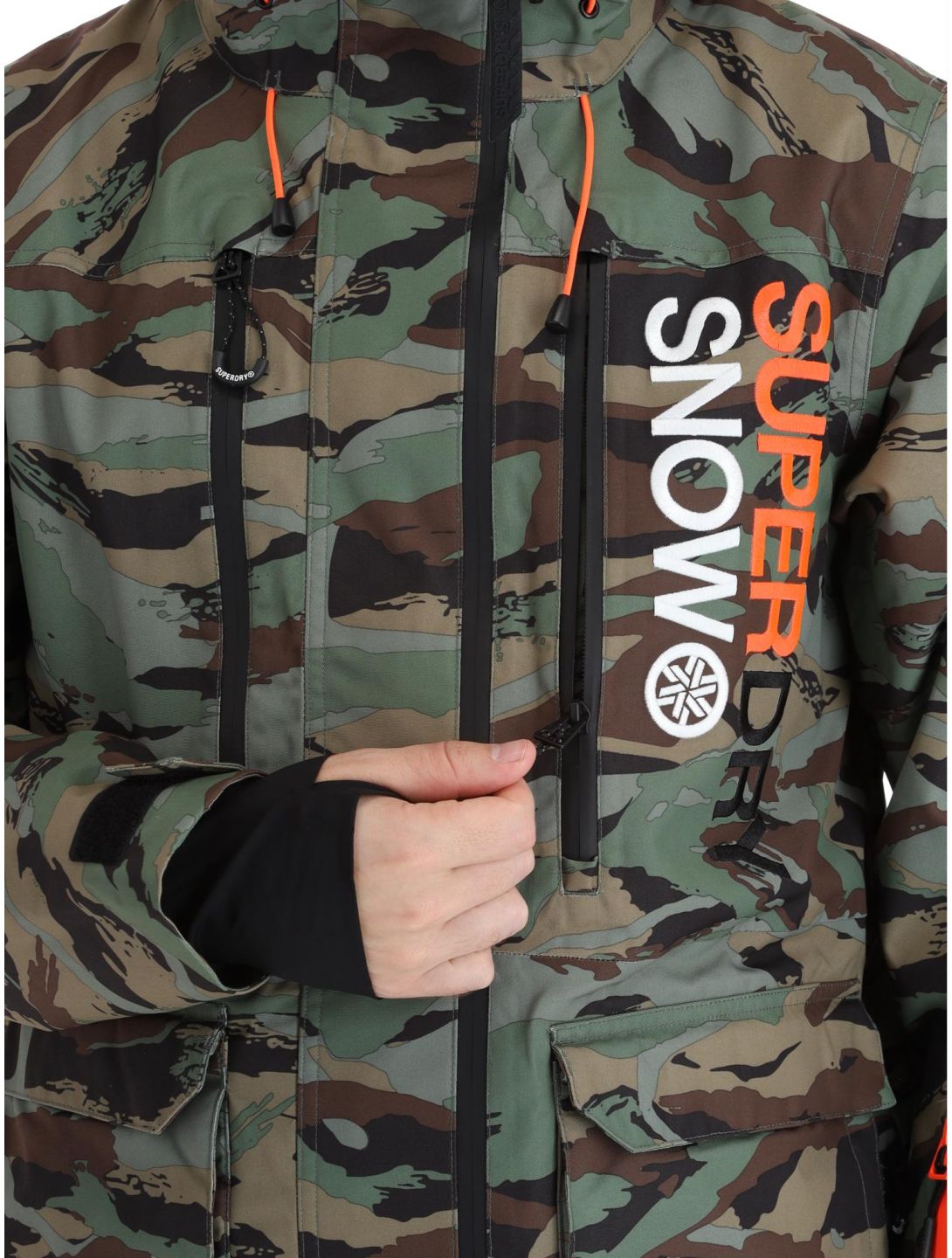 Superdry, Ski Ultimate Rescue Skijacke Herren Woodland Green Camo grün 