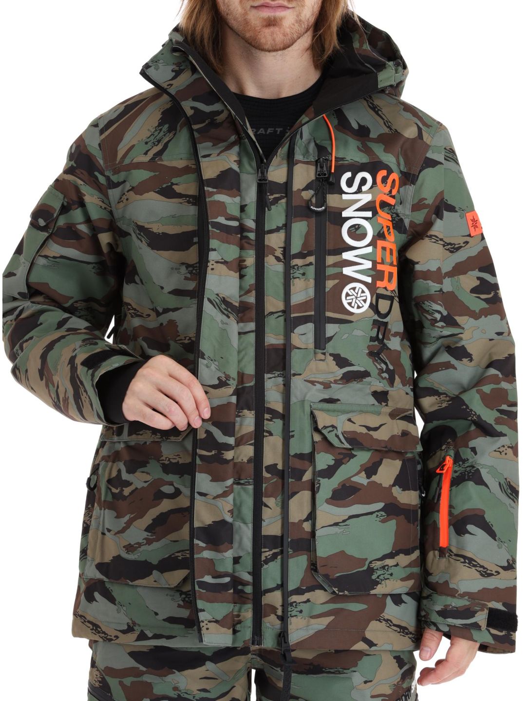 Superdry, Ski Ultimate Rescue Skijacke Herren Woodland Green Camo grün 