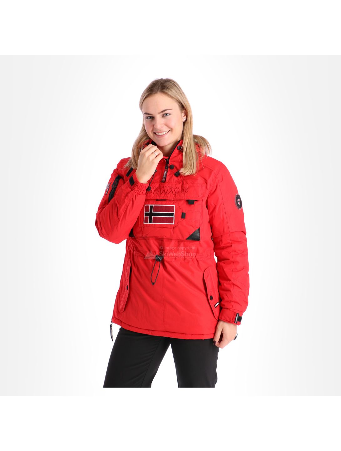 Geographical Norway, Bougie lady 005, Winterjacke, Damen, rot