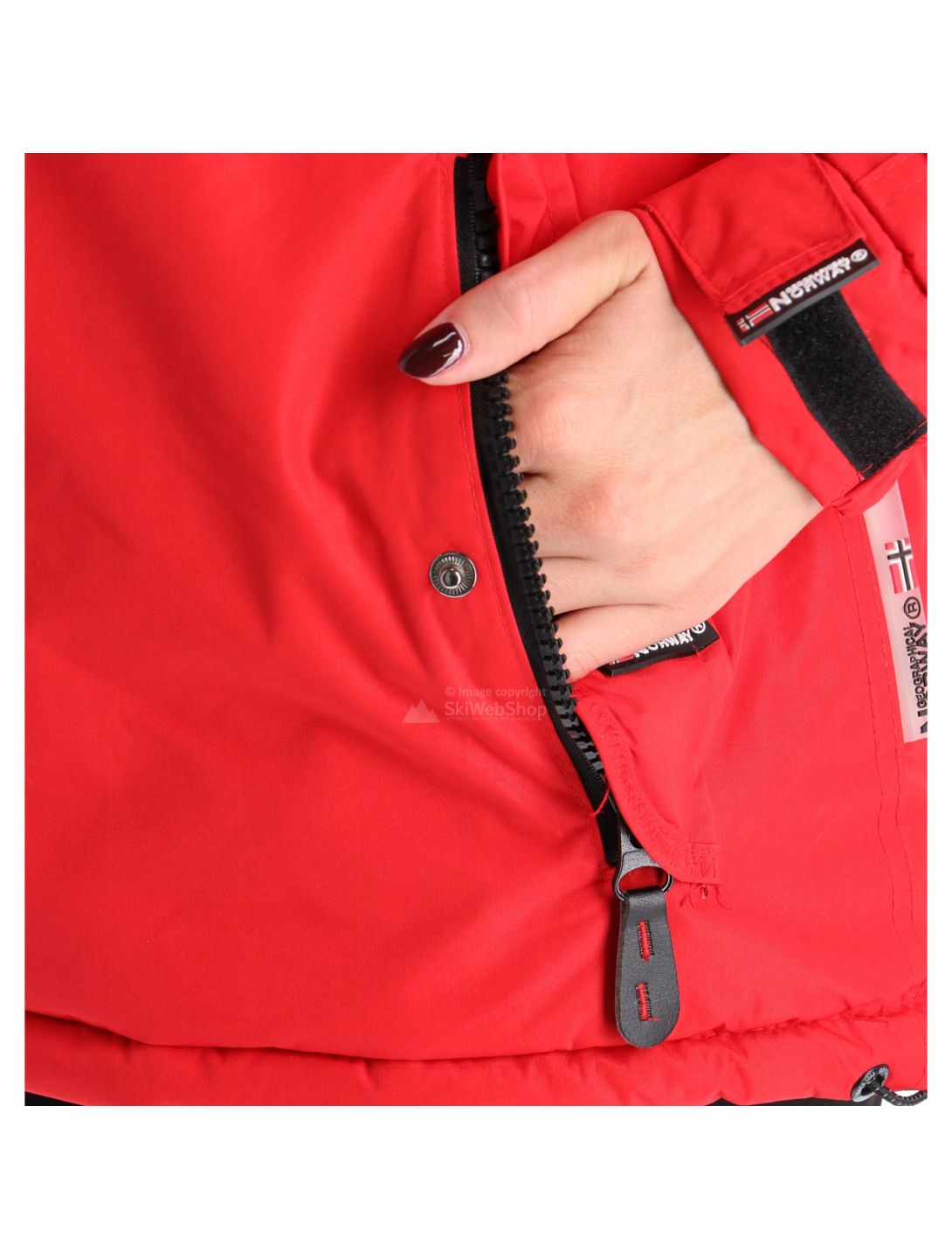 Geographical Norway, Bougie lady 005, Winterjacke, Damen, rot