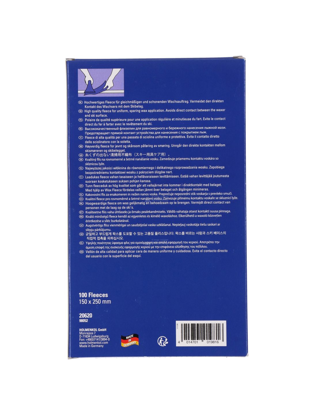 Holmenkol, Wax Fleece 100 PCS Wartungsprodukt Unisex 