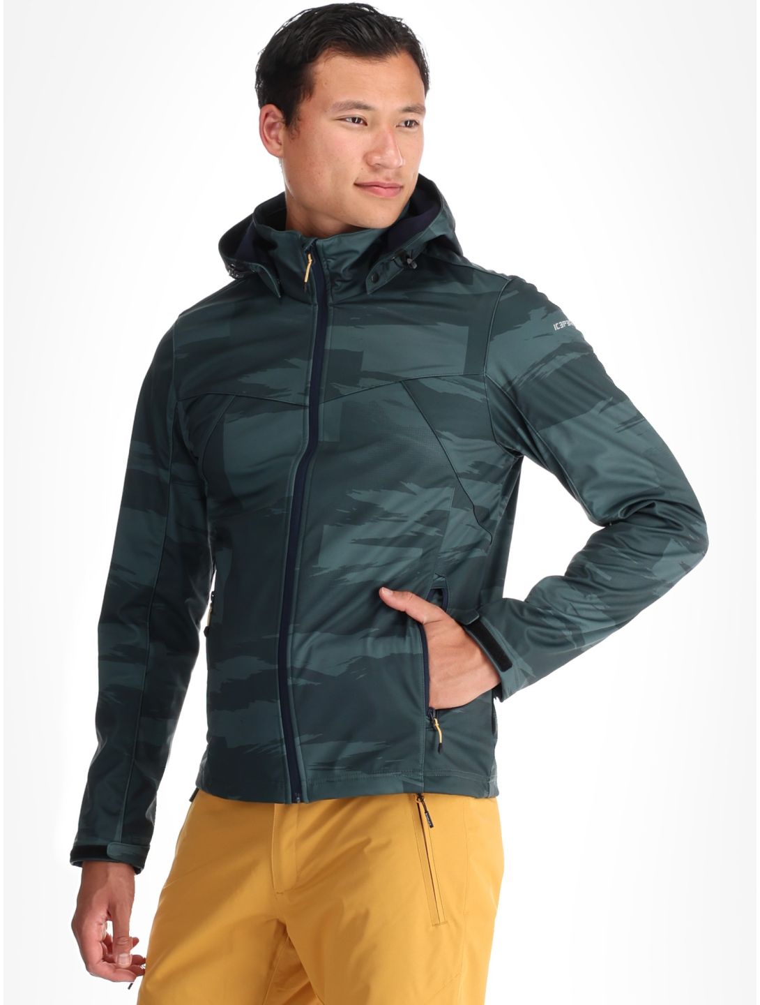 Icepeak, Belen Softshell Skijacke Herren Dark Olive grün 
