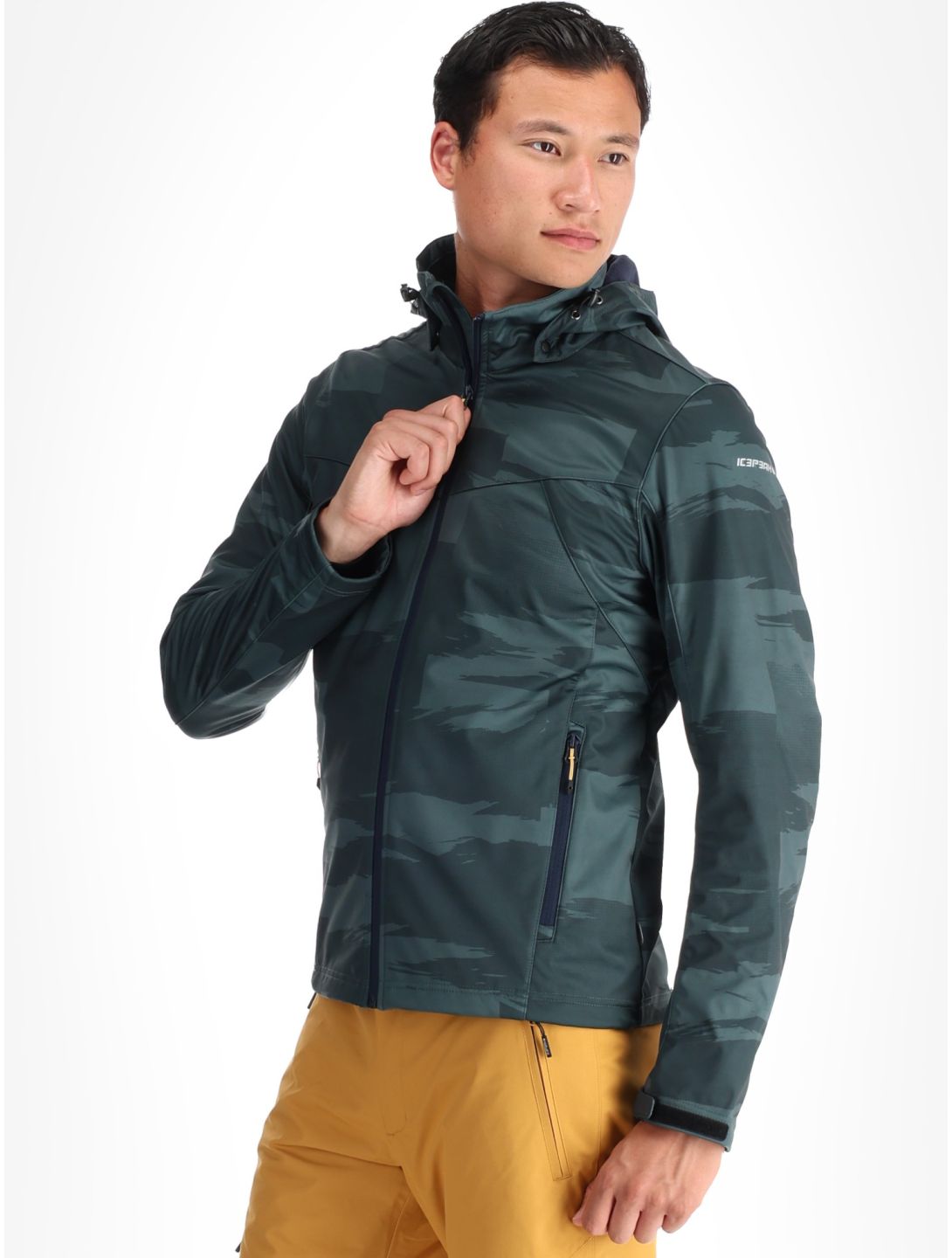 Icepeak, Belen Softshell Skijacke Herren Dark Olive grün 