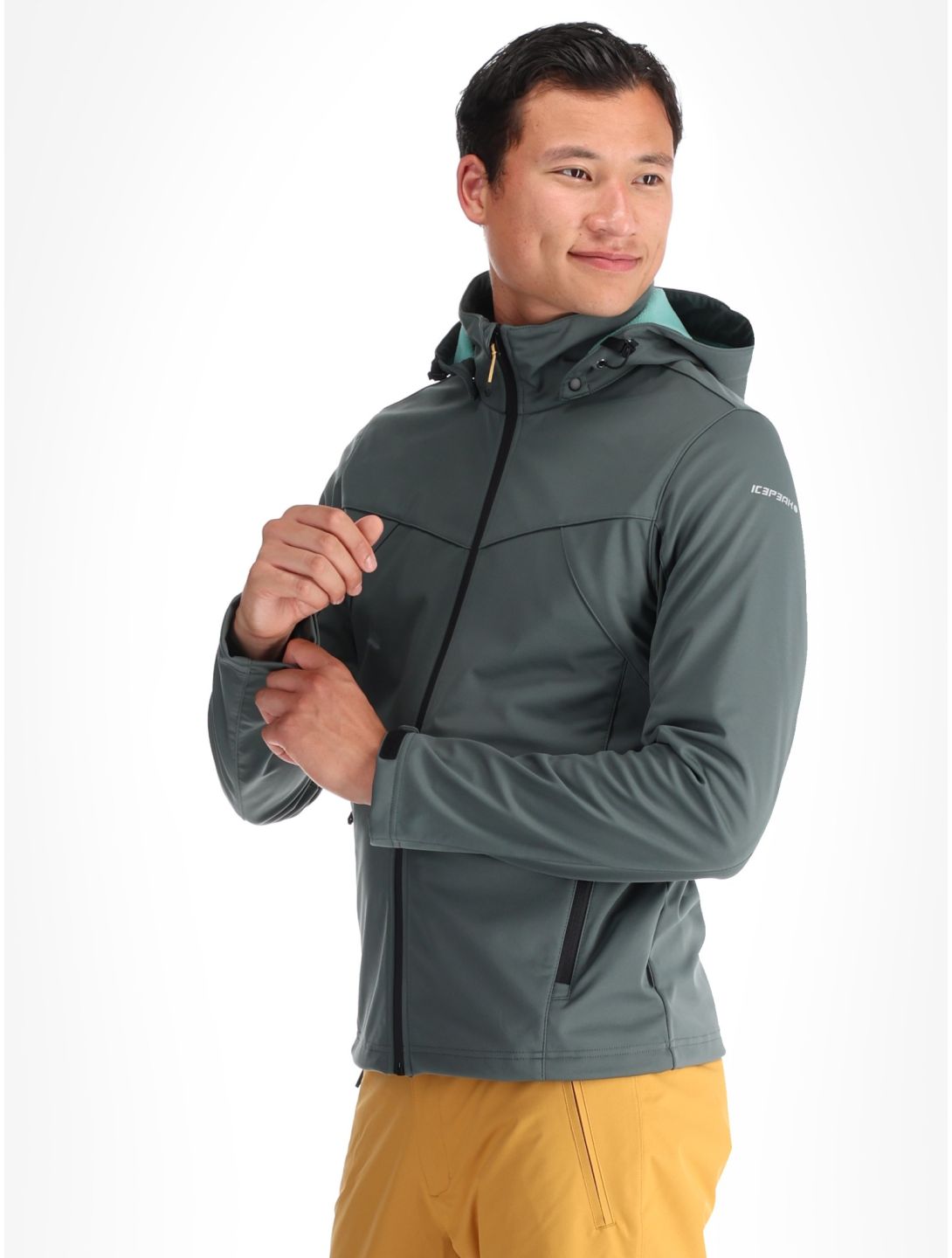 Icepeak, Biggs Softshell Skijacke Herren Dark Olive grün 
