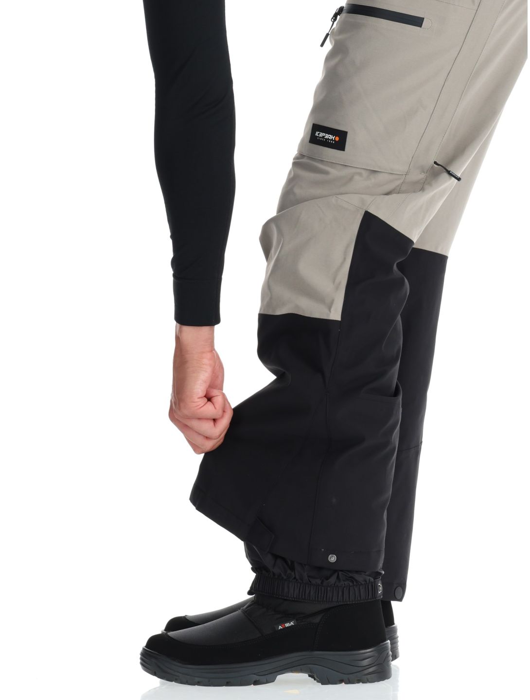 Icepeak, Cambo Skihose BIB Herren Grey grau 