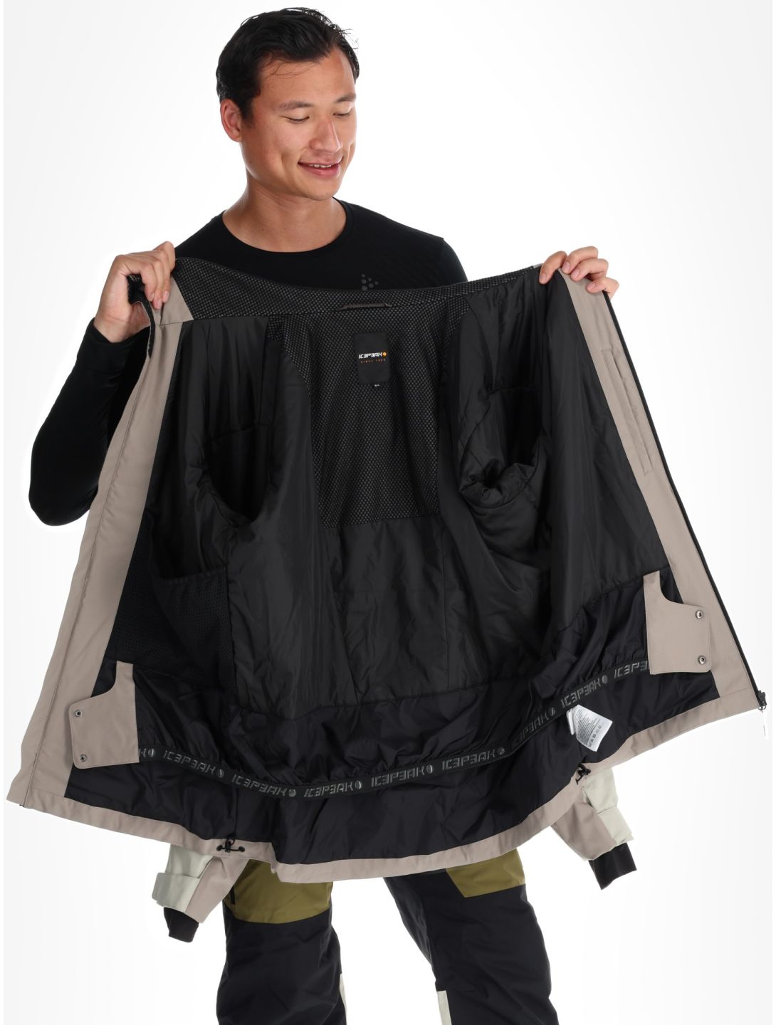 Icepeak, Castres Skijacke Herren Grey grau, grün 