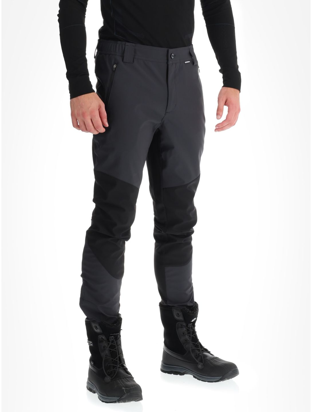 Icepeak, Dorr Softshell Skihose Herren Anthracite grau, schwarz 