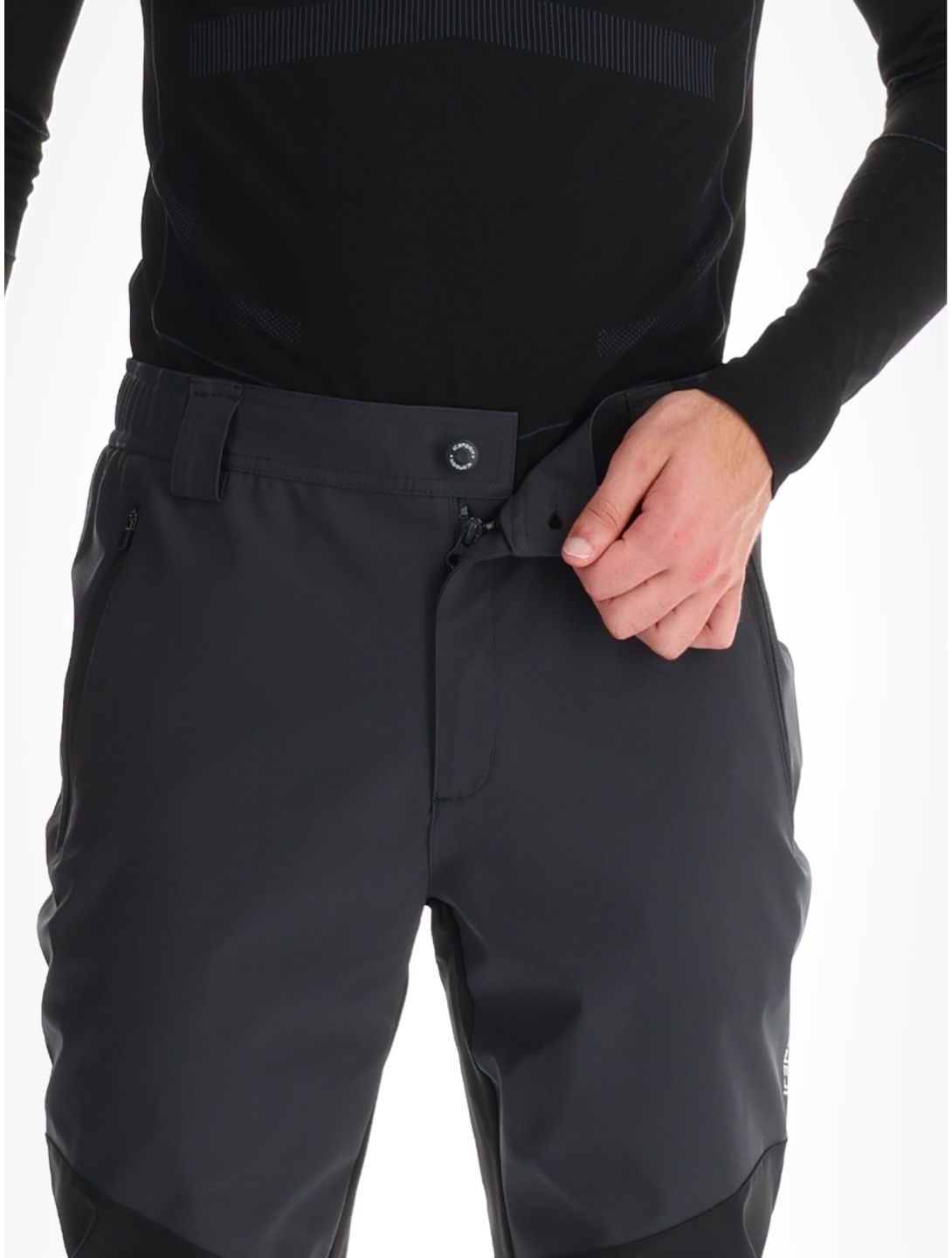 Icepeak, Dorr Softshell Skihose Herren Anthracite grau, schwarz 