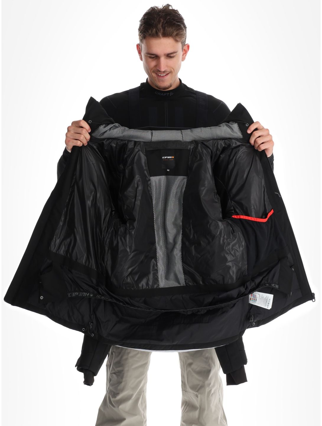 Icepeak, Ercolano Skijacke Herren Basic Black schwarz, weiß 