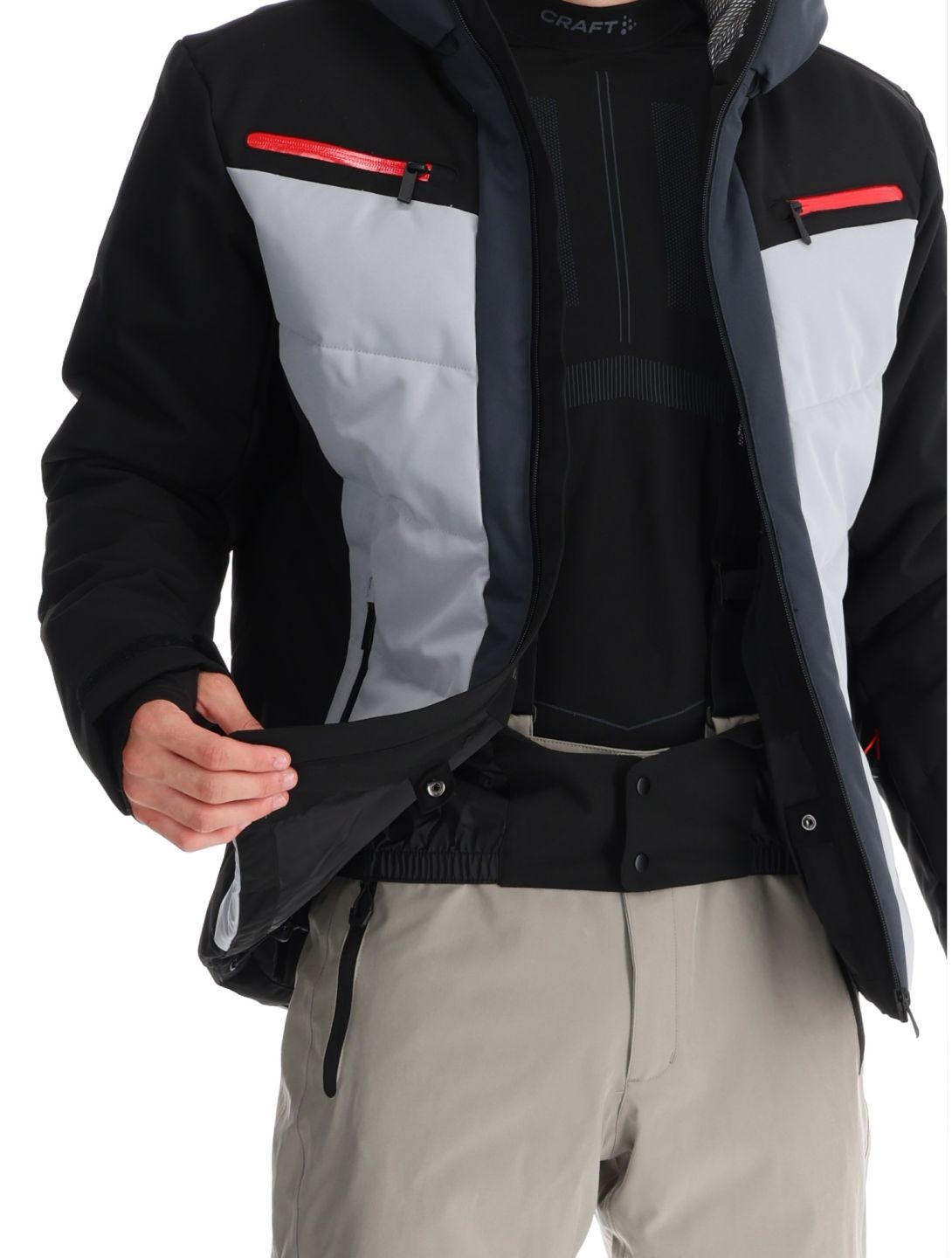 Icepeak, Ercolano Skijacke Herren Basic Black schwarz, weiß 