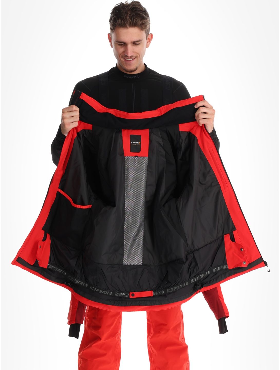 Icepeak, Fircrest Skijacke Herren Coral-Red rot 