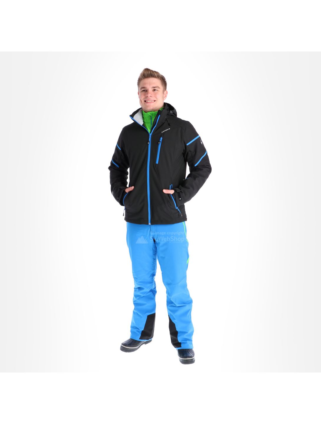 Icepeak, Nils, Softshell Skijacke, Herren, schwarz