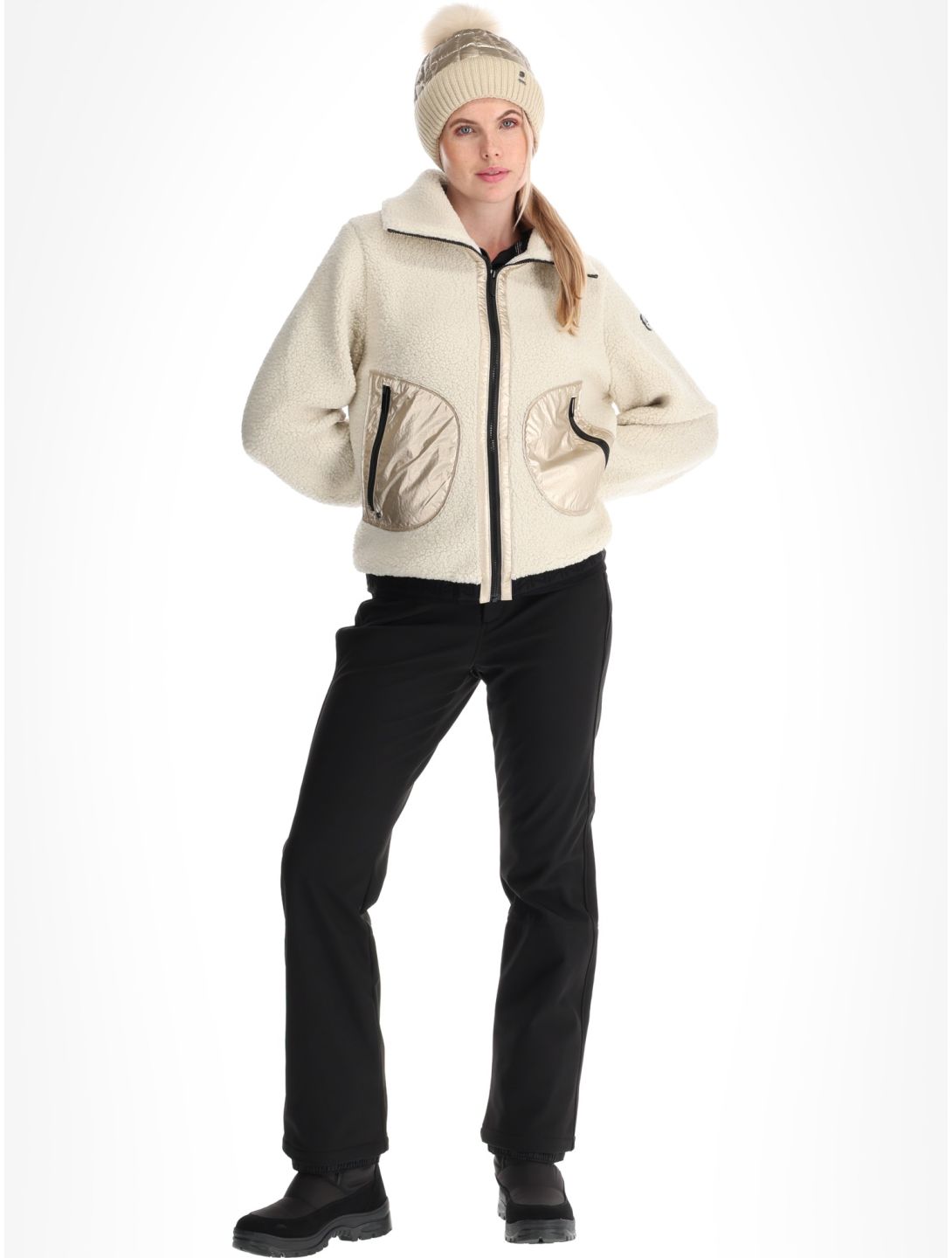 Luhta, Iskoinen Daunenjacke Damen Powder beige, Goud 