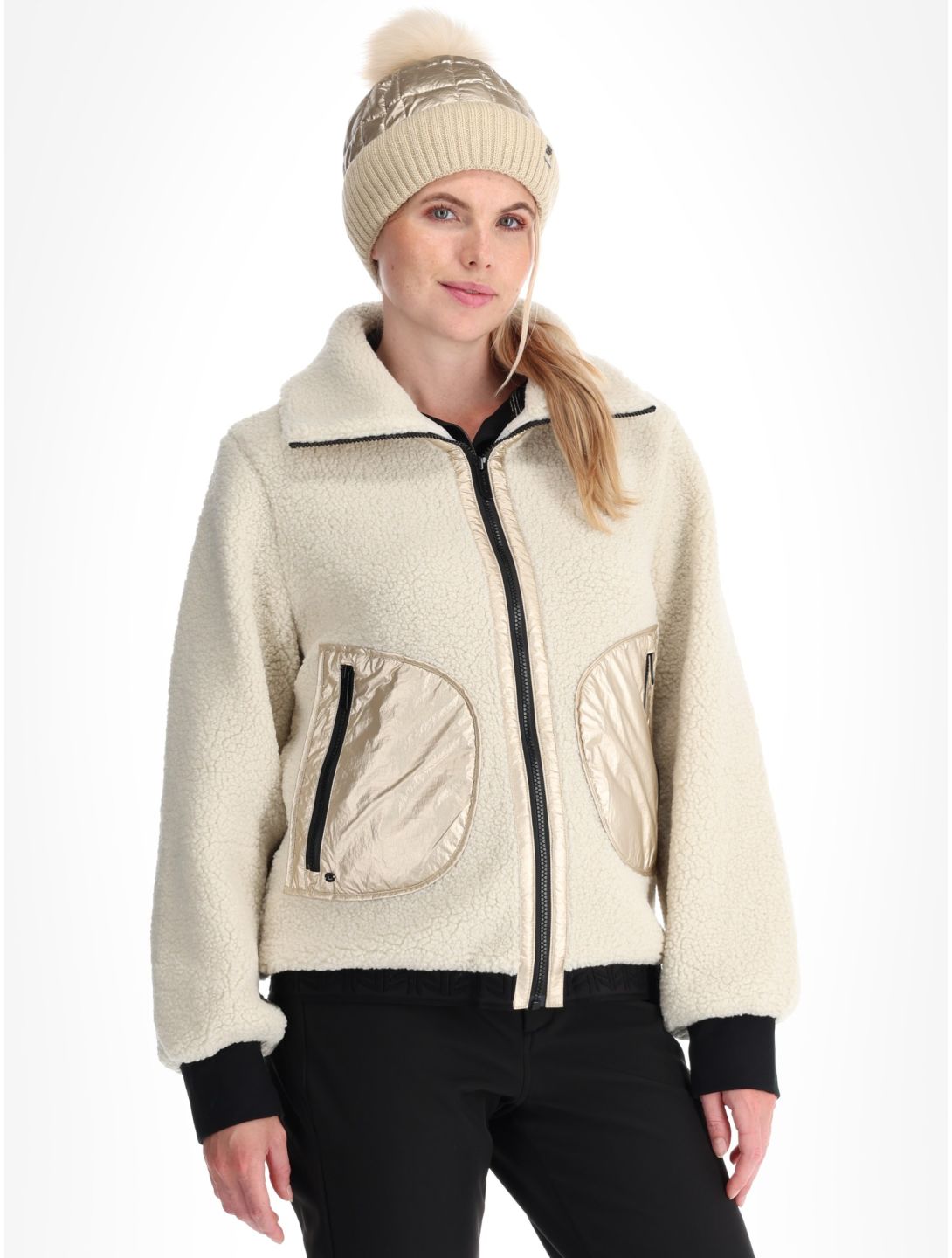 Luhta, Iskoinen Daunenjacke Damen Powder beige, Goud 