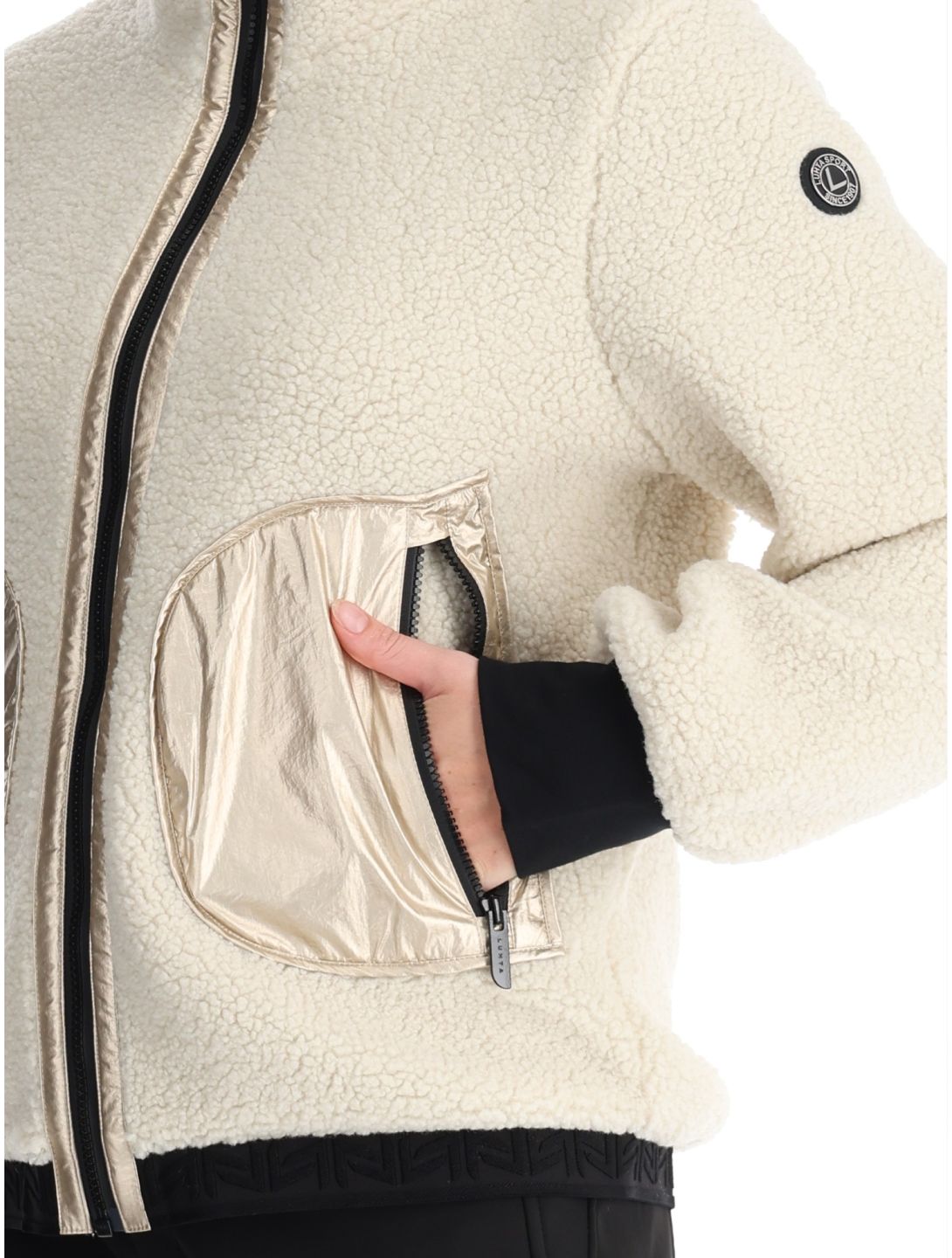 Luhta, Iskoinen Daunenjacke Damen Powder beige, Goud 