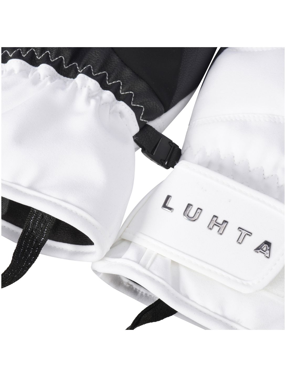 Luhta, Narva Fäustlinge Damen Optic White schwarz, weiß 