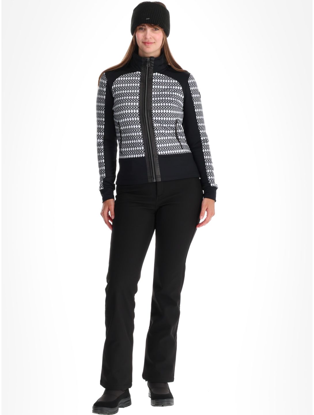 Luhta, Ounastunturi Jacke Damen Silver schwarz, Zilver 