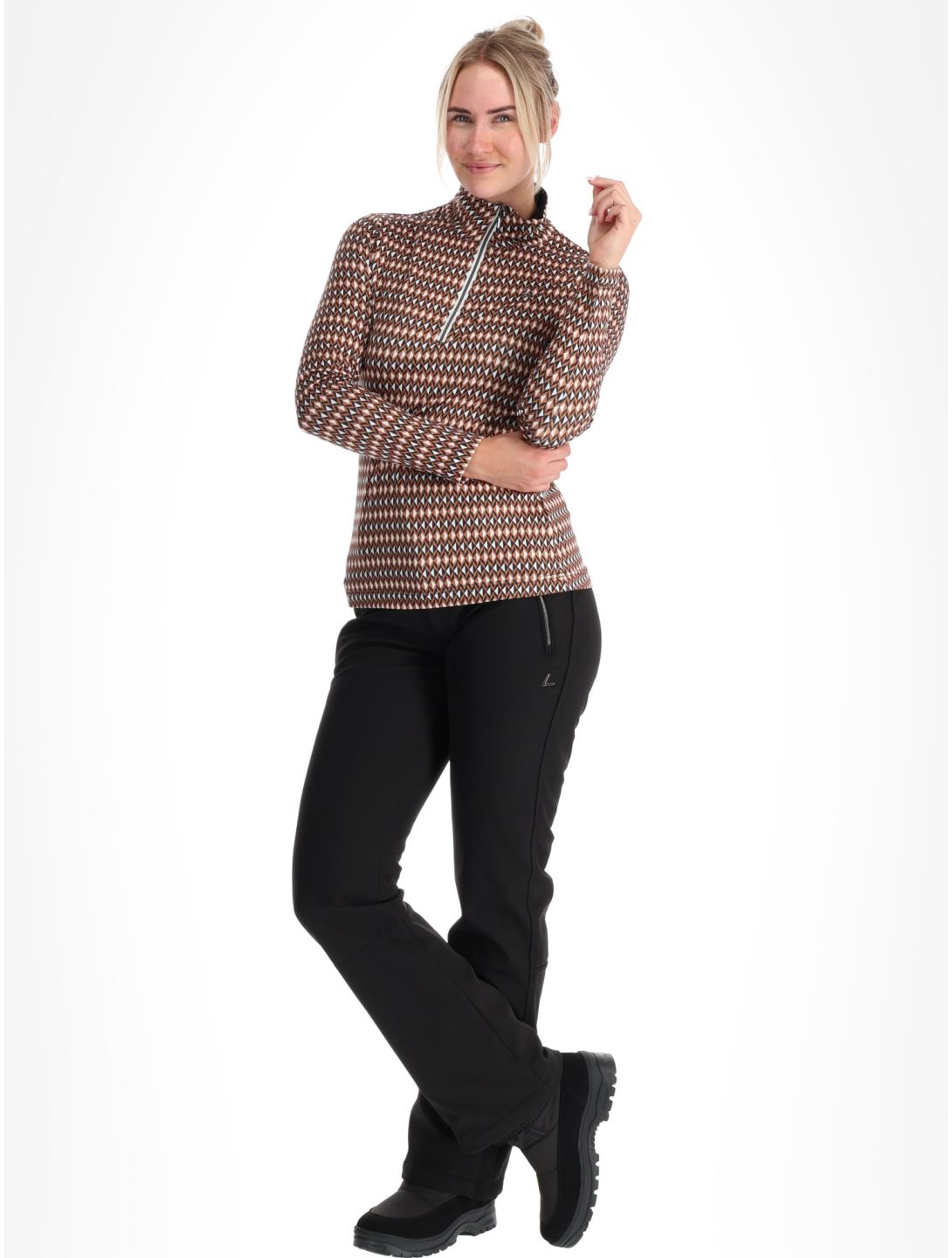 Luhta, Peuratunturi Pullover Damen Fudge mehrfarbig 