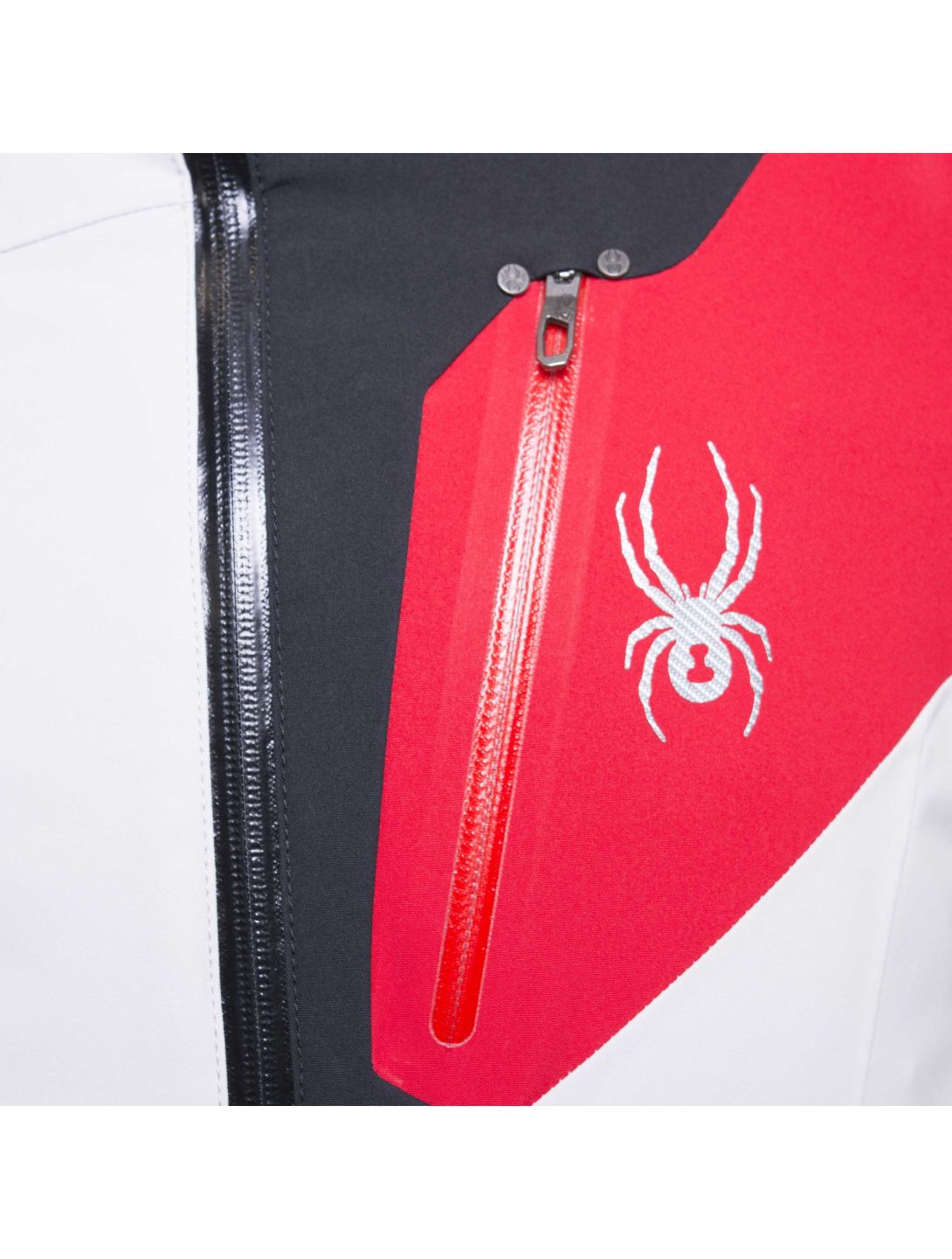 Spyder, Leader Skijacke Herren, zirrus grau - schwarz - rot