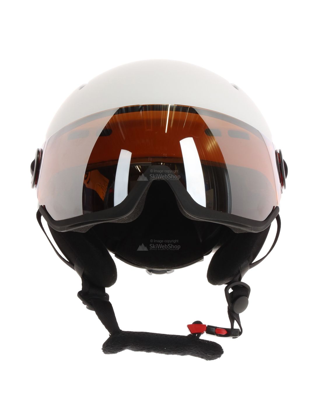 Tenson, Nano visor, Skihelm mit Visier, weiß