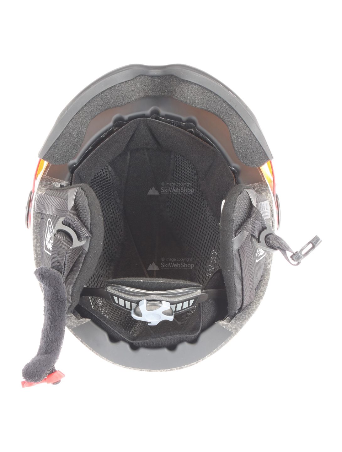 Tenson, Nano visor, Skihelm mit Visier, weiß