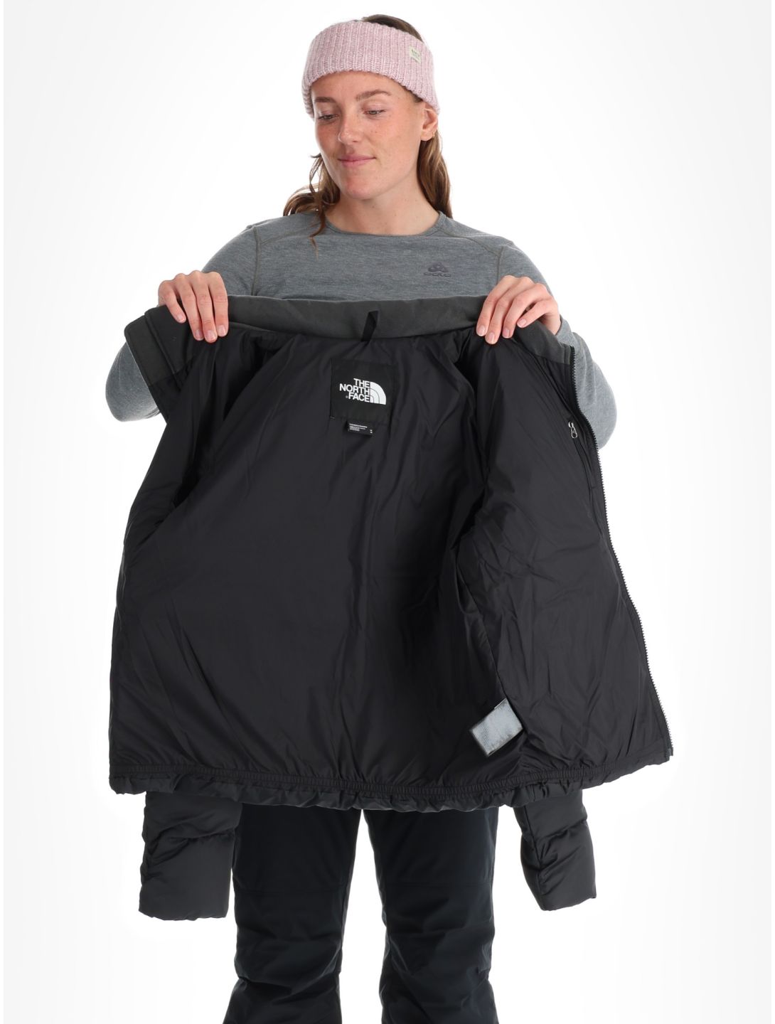 The North Face, W Saikuru Jacket Pullover Damen TNF Black / Asphalt Grey grau, schwarz 