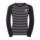 Odlo, Active Warm Eco Thermoshirt Kinder Black - Grey Melange grau, schwarz