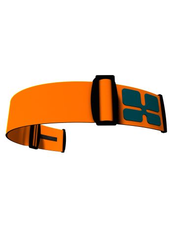 Aphex, Strap Skibrille Unisex Burned Orange - Logo Petrol blau, orange
