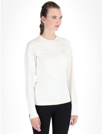 Craft, Adv Warm Intensity LS Thermoshirt Damen Tofu / Plaster weiß