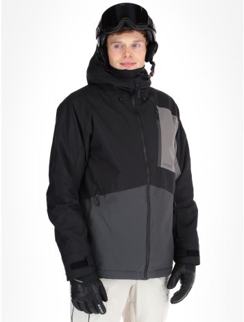 O'Neill, Hammer Block Snow Skijacke Herren Black Out Colour Block grau, schwarz