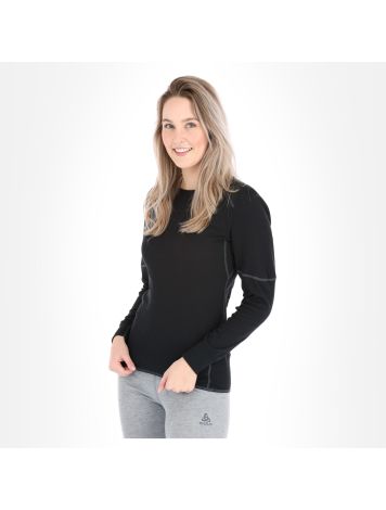 Odlo, BL Top Crew Neck L/S Active X-Warm Thermoshirt Damen Black schwarz