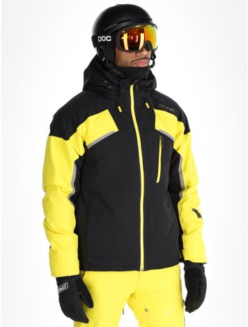 Spyder, Leader Skijacke Herren Acid Yellow gelb, schwarz