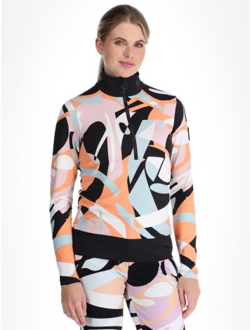 Toni Sailer, Wieka Print Pullover Damen Clementine Sorbet orange