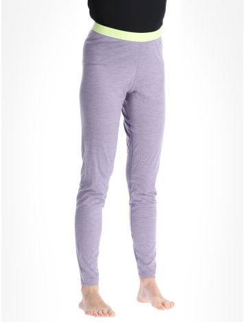 Odlo, Natural Performance PW 150 Thermohose Damen Gray Ridge Melange - Shadow Lime grau, grün